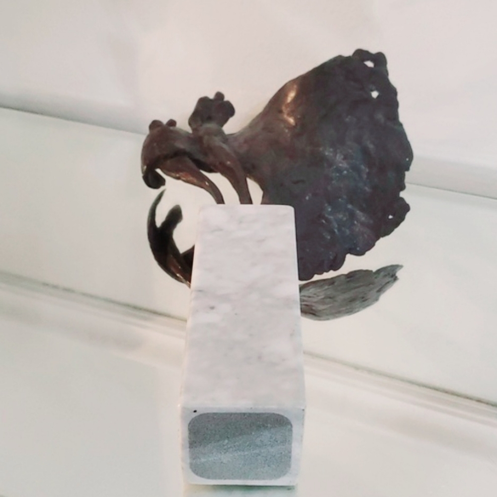 RARE Exquisite Bernadette Leijdekkers Bronze&Marble Sculpture Title "Dance" - Picture 13 of 13
